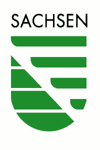 Landessignet Sachsen modern in grün